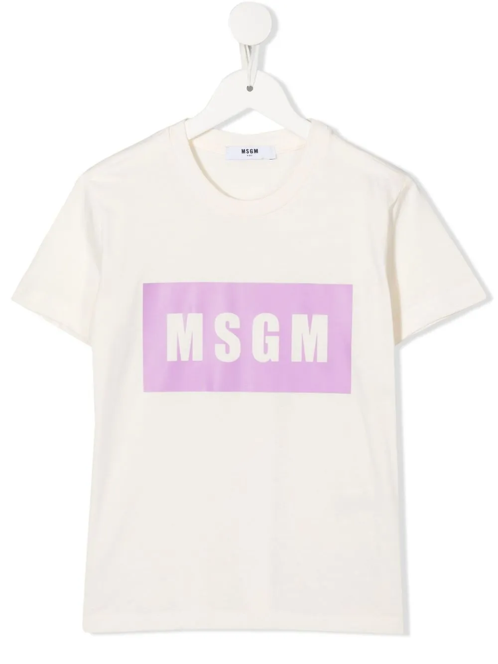 

MSGM Kids logo-print short-sleeved T-shirt - Neutrals