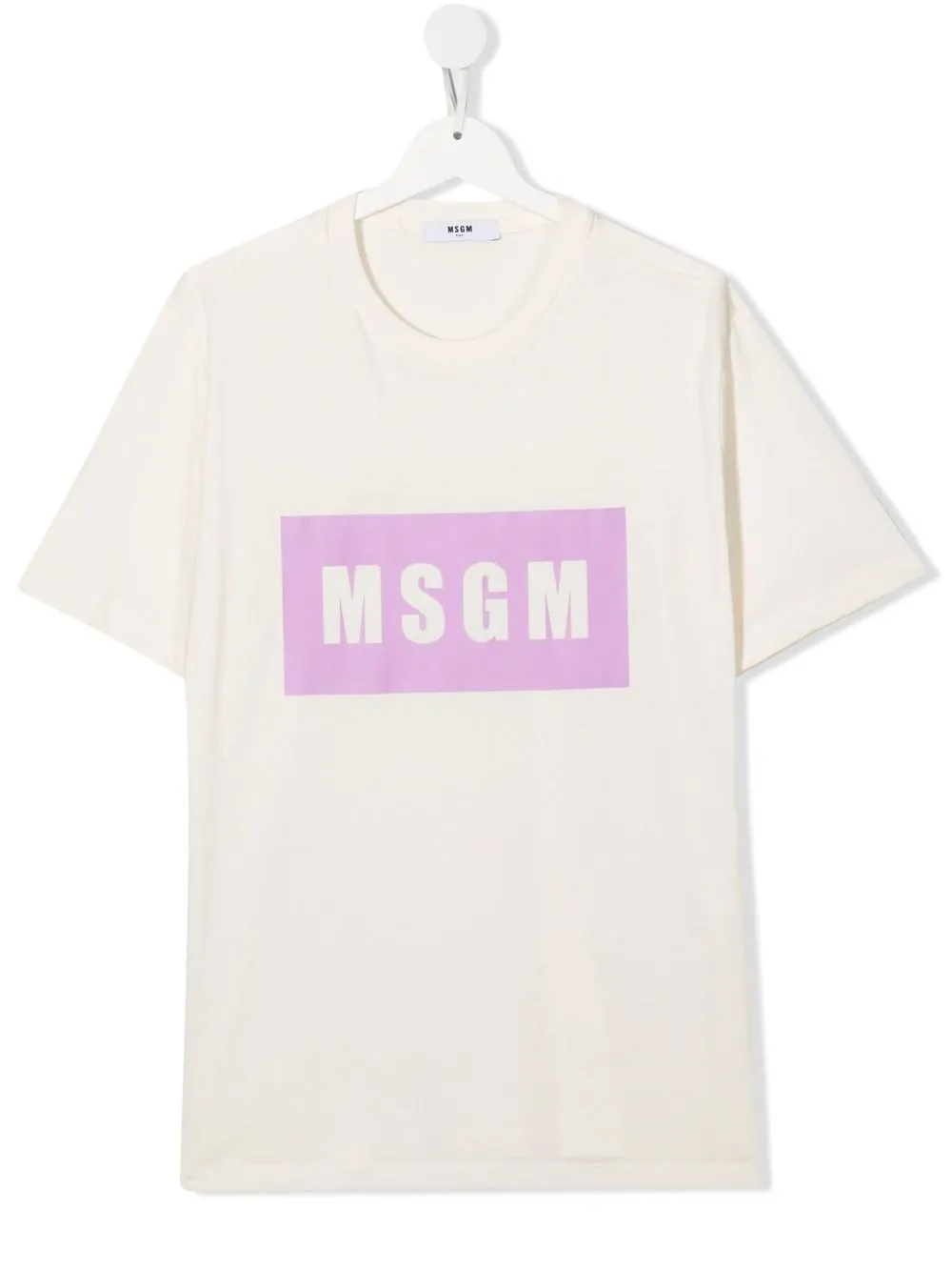 

MSGM Kids playera manga corta con logo estampado - Neutro