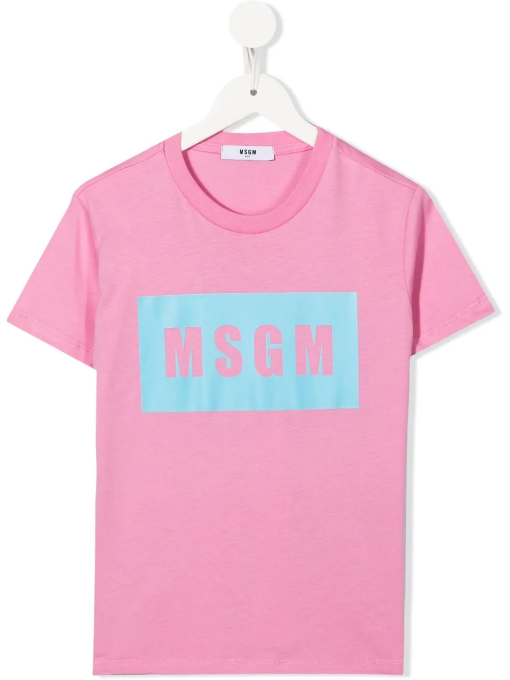 

MSGM Kids playera manga corta con logo estampado - Rosado