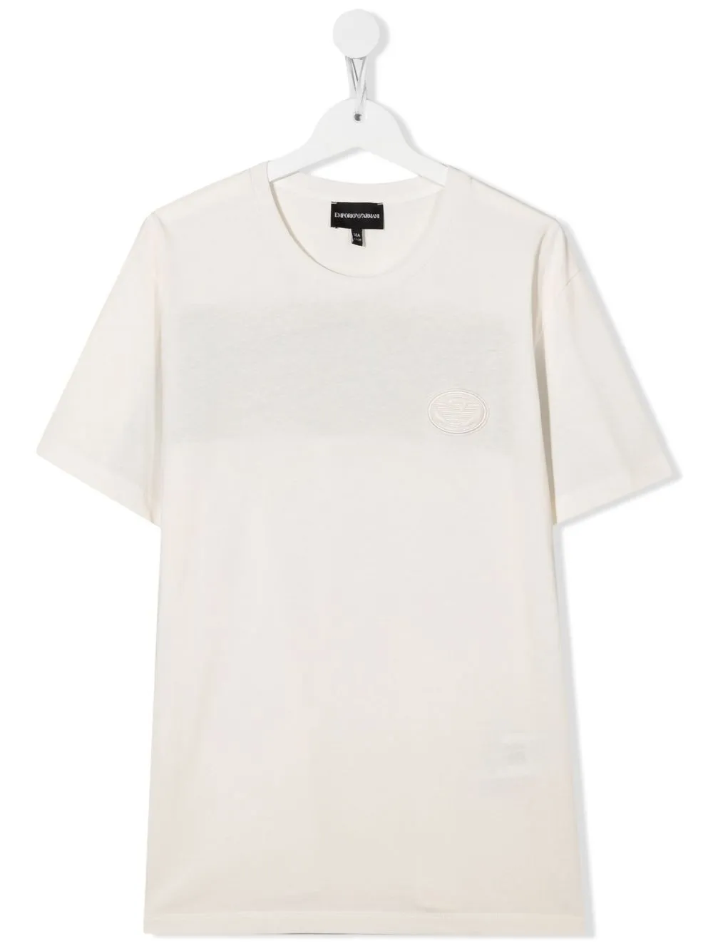 

Emporio Armani Kids playera con parche del logo - Blanco