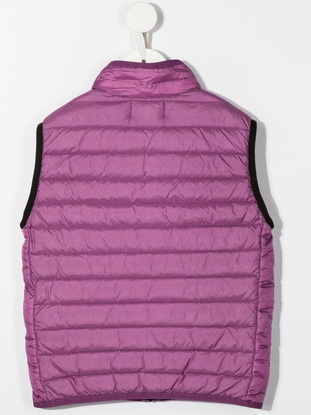 Stone Island Junior Gilet met logopatch - Paars