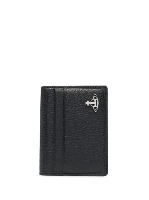 Vivienne Westwood Orb plaque grained cardholder