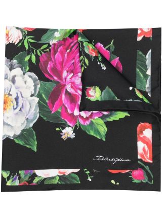 Dolce & gabbana discount floral-print silk scarf