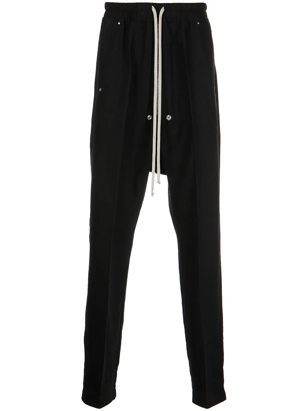 

Rick Owens drop crotch wool trousers - Black