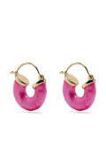 Anni Lu stone-detail hoop earrings - Pink