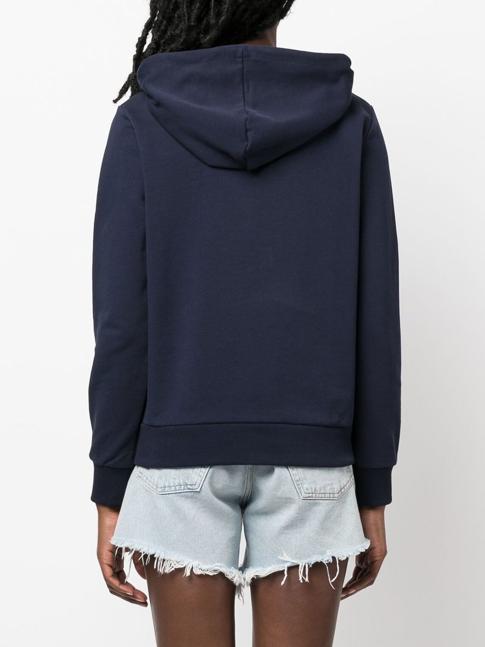 A.P.C. logo-print cotton hoodie Women