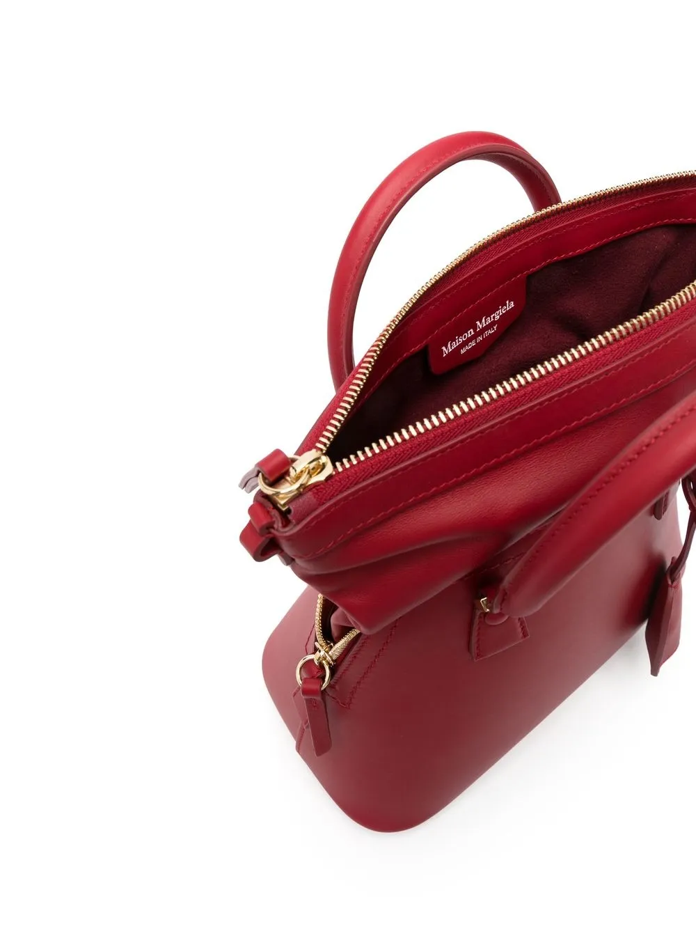 Shop Maison Margiela Mini 5ac Tote Bag In Red