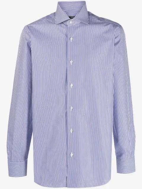 Barba candy-stripe long-sleeve shirt 