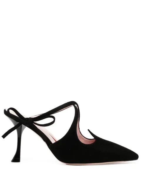 Roger Vivier 90mm suede mules
