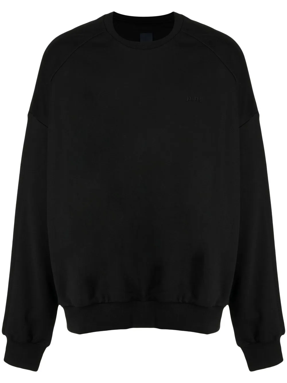 

Juun.J graphic-print cotton sweatshirt - Black