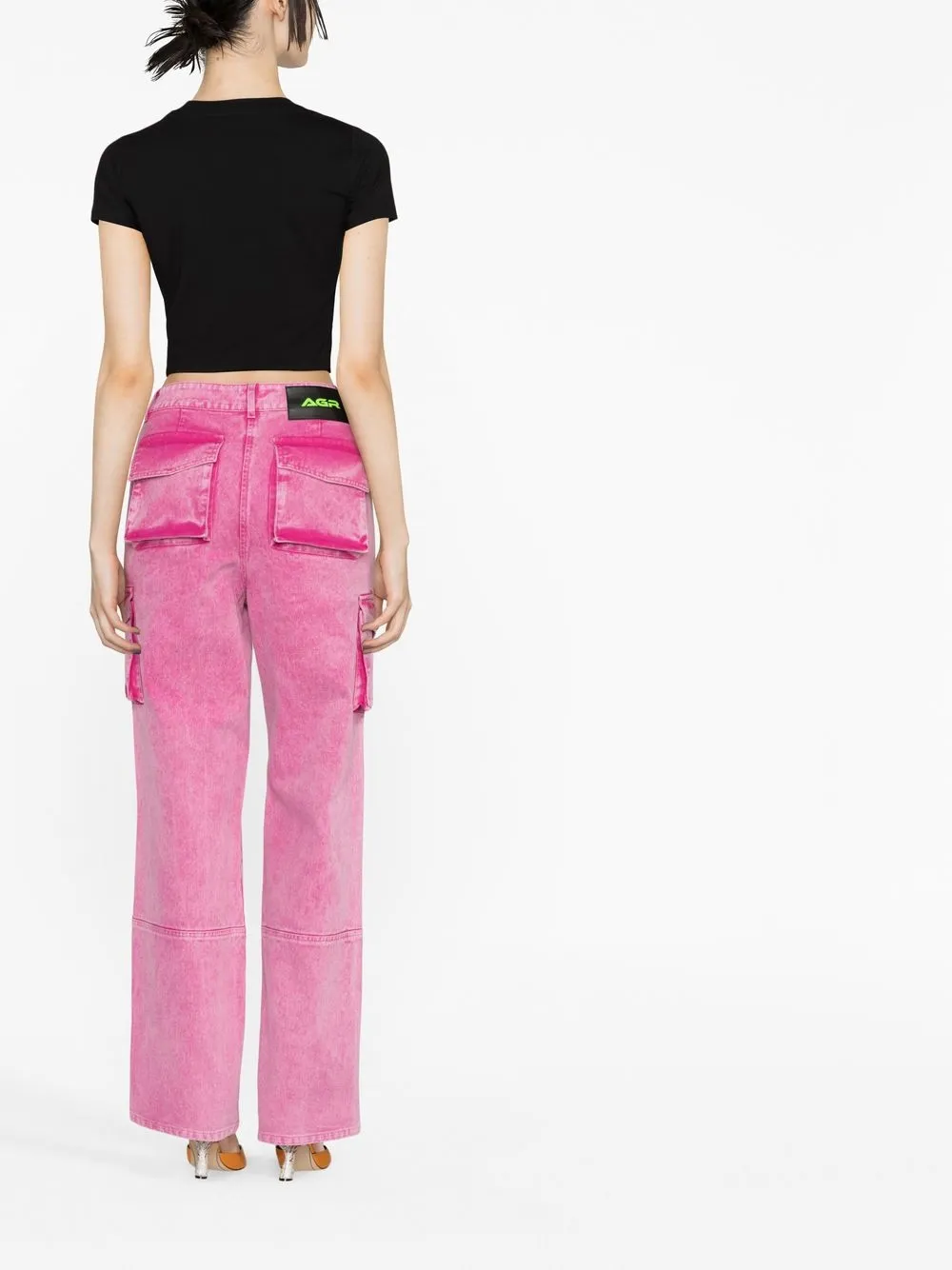 AGR Logo Embellished Cropped t-shirt - Farfetch