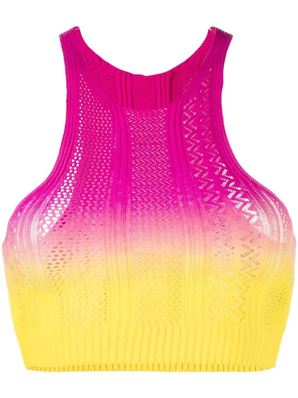 Neon crop tank top top