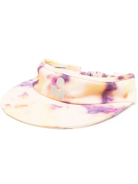 ISABEL MARANT logo-embroidered tie-dye visor