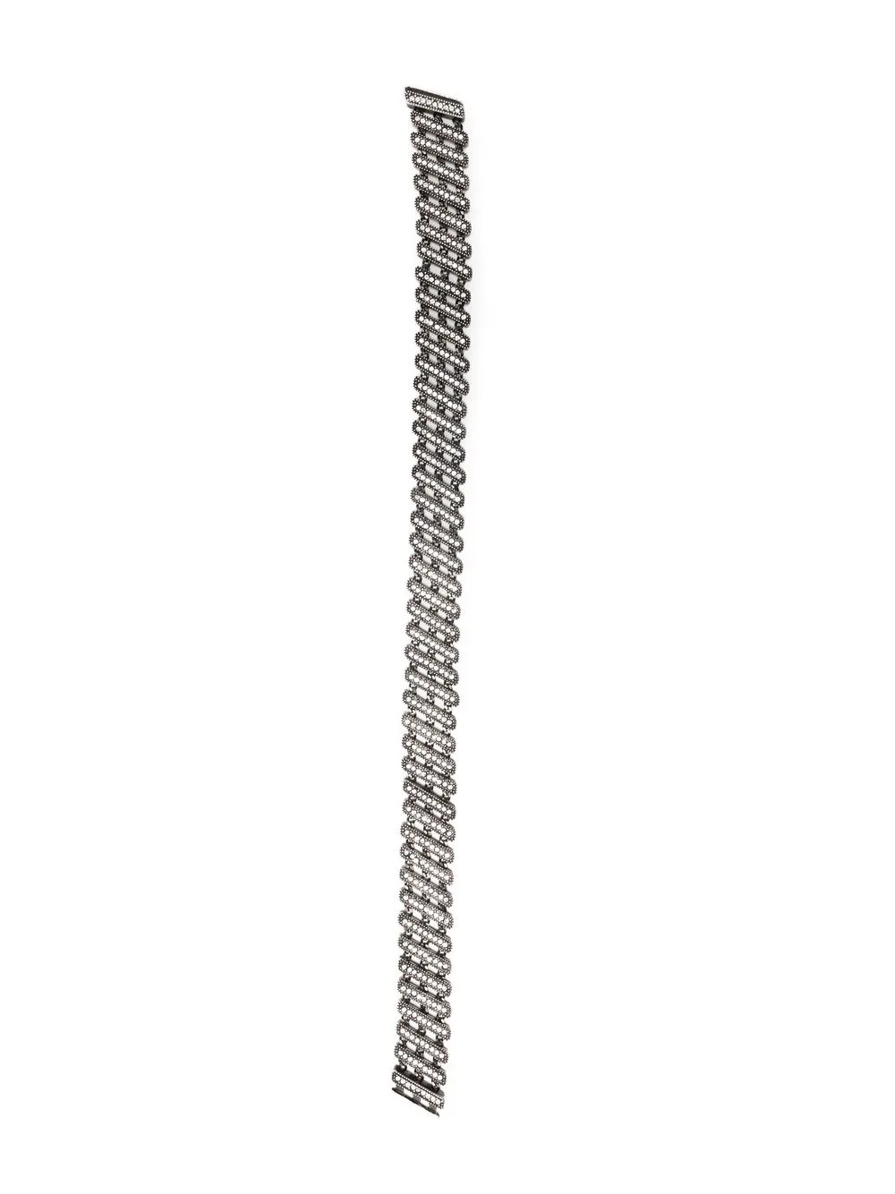 

Saint Laurent crystal-embellished chain bracelet - Silver