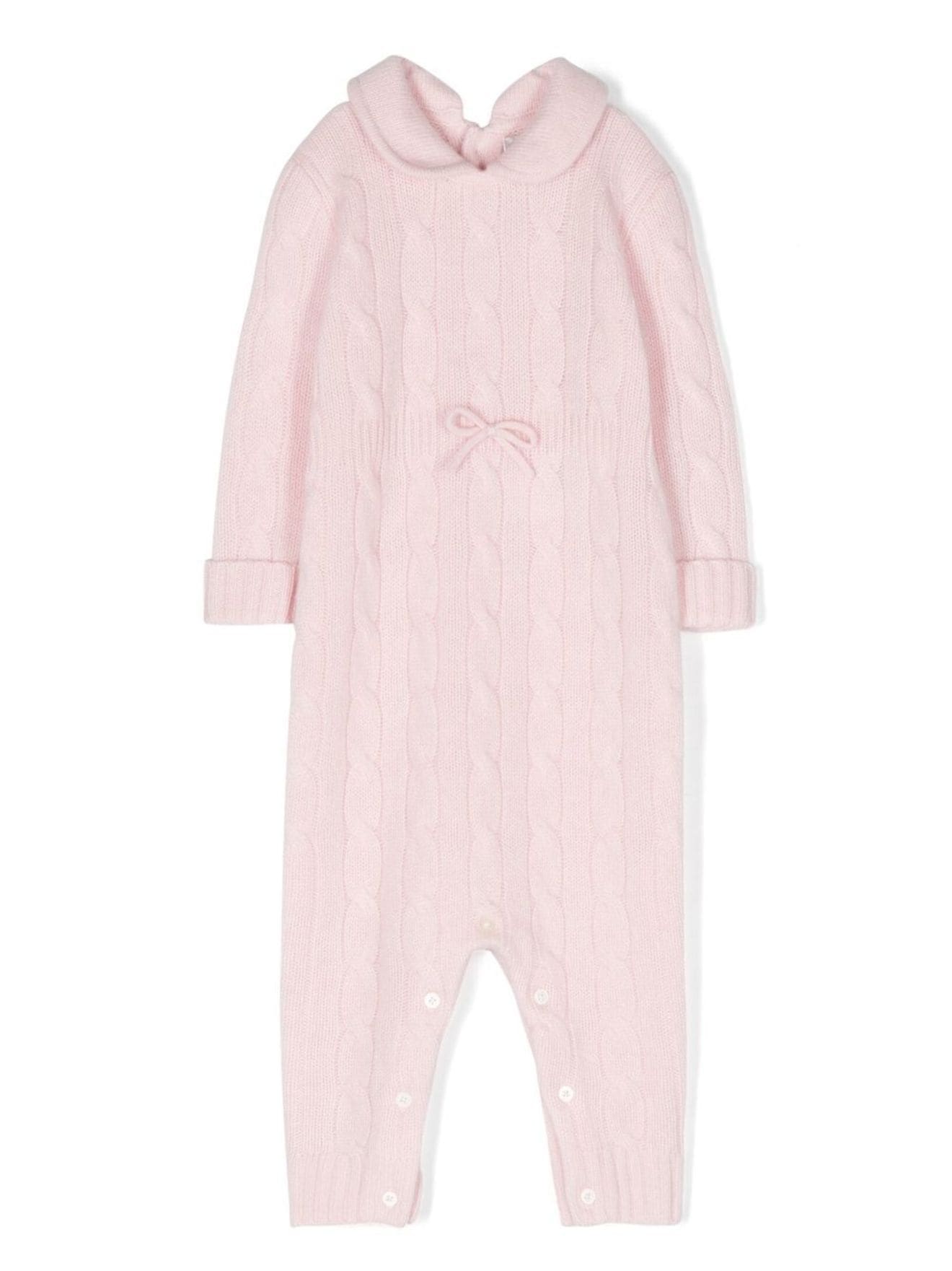 Ralph Lauren Kids cableknit bodysuit pink MODES