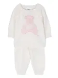 POLO RALPH LAUREN KIDS teddy bear intarsia-knit cashmere set - White