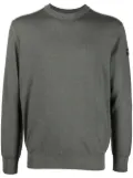 Paul & Shark logo-patch jumper - Green