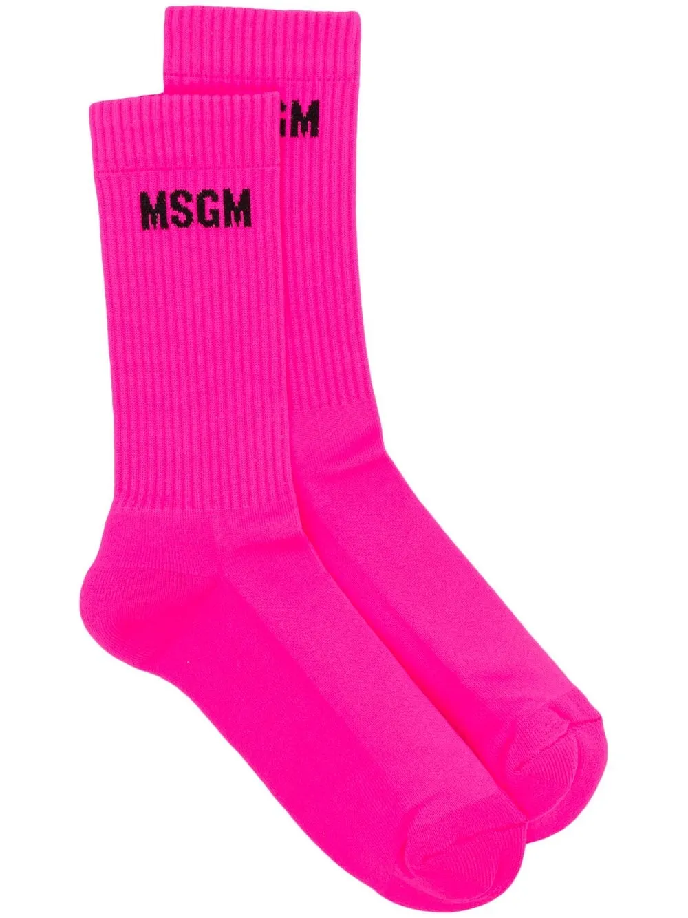 

MSGM logo-embroidered socks - Pink