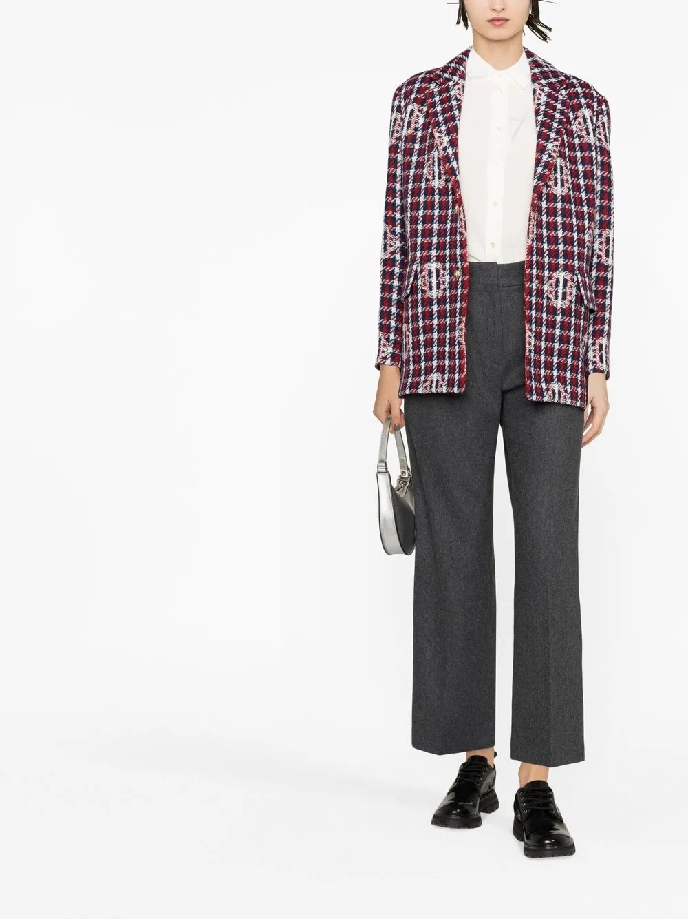 Maje Cropped broek - Grijs