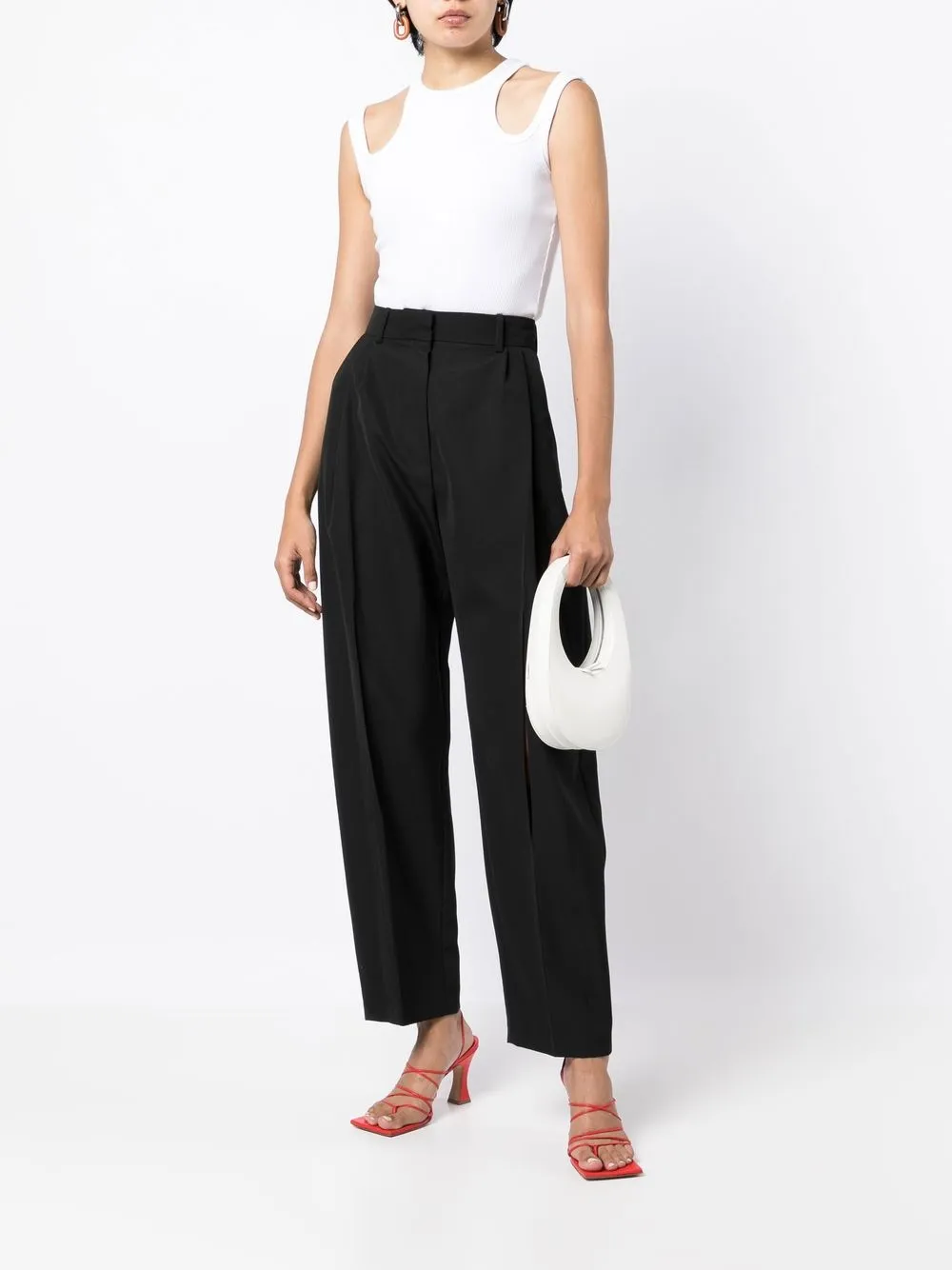 A.W.A.K.E. Mode high-waisted Slit Tapered Trousers - Farfetch