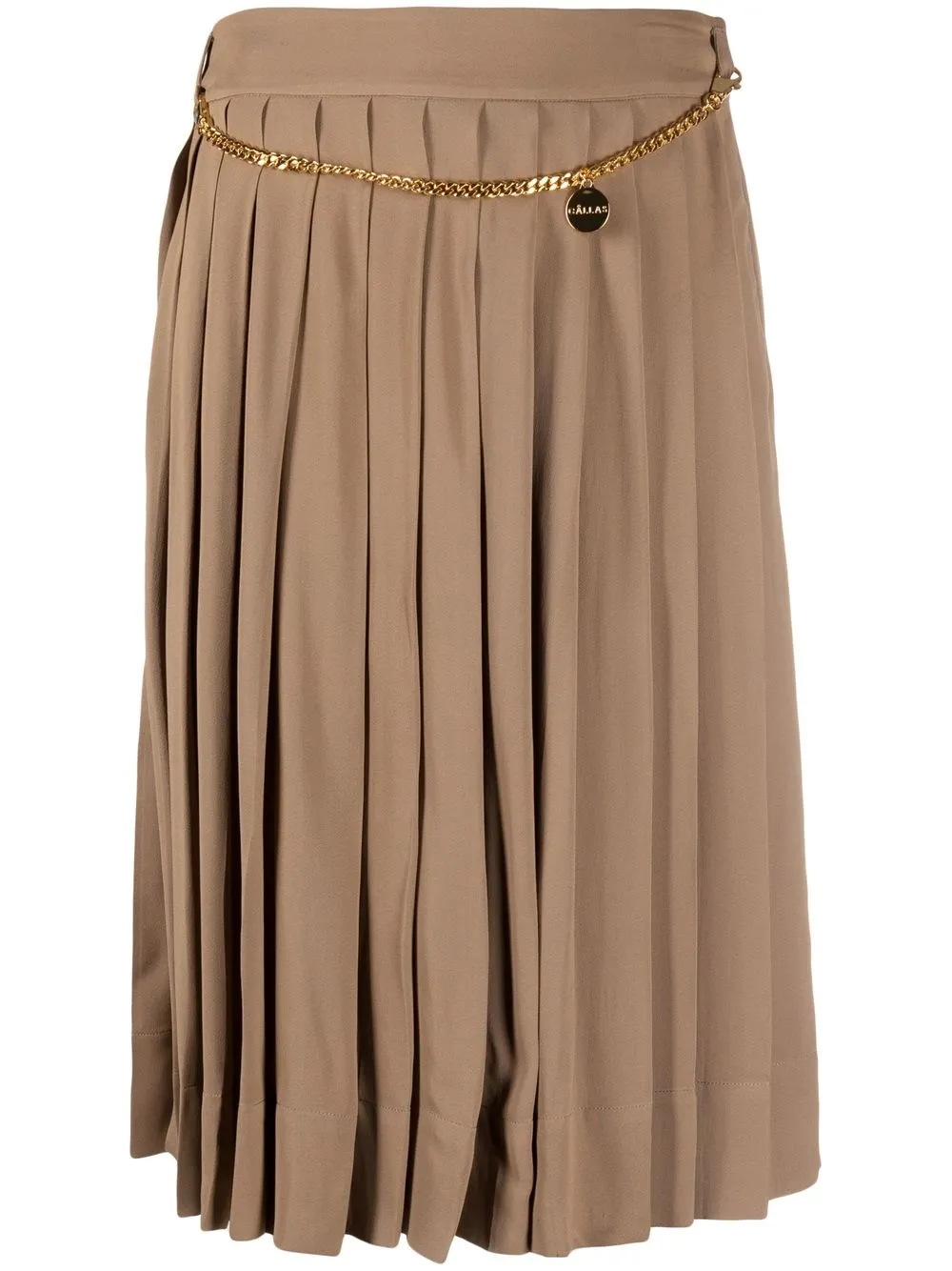 

Câllas Milano Aurora pleated midi skirt - Brown