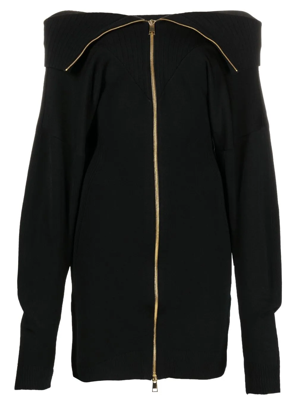 

AZ FACTORY zip-fastening sweater dress - Black