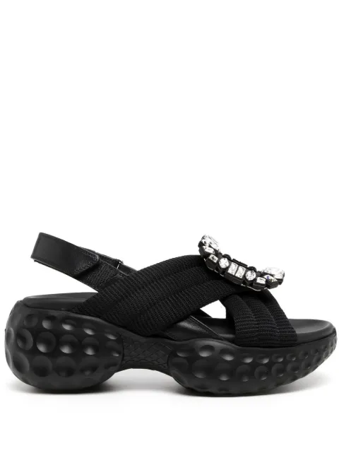 Roger Vivier 60mm crystal-embellished sling-back sandals   