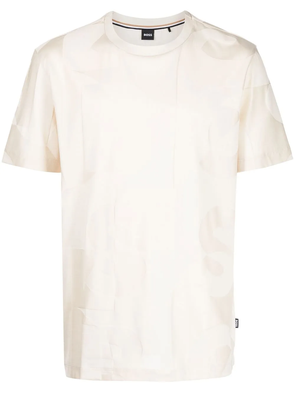 

BOSS playera con logo estampado - Blanco