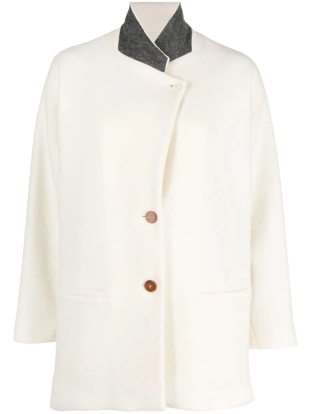 

Alysi single-breasted coat - Neutrals