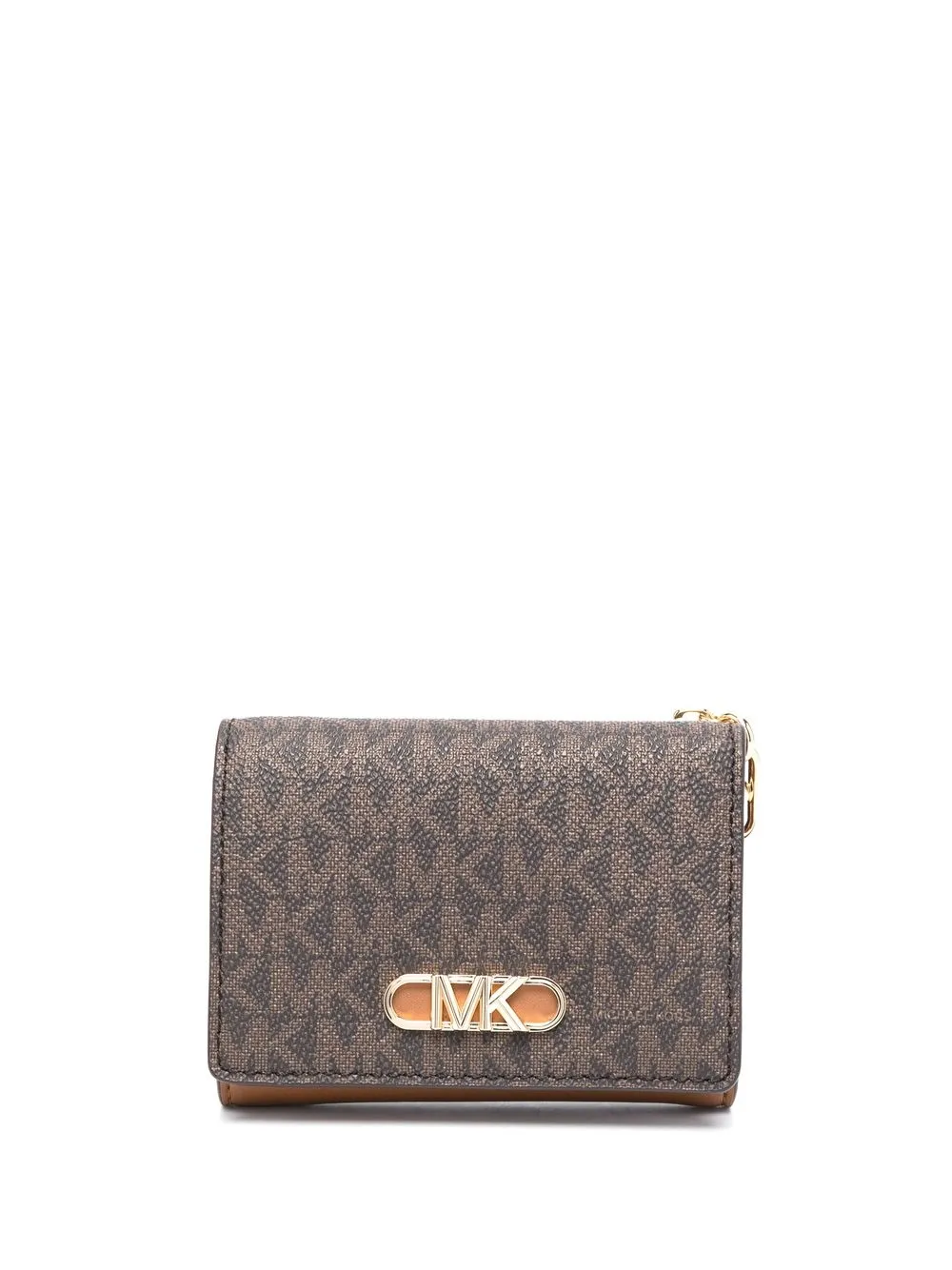 

Michael Kors monogram-print tri-fold wallet - 252 BRN/ACORN