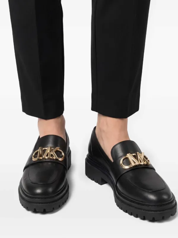 Michael Michael Kors Parker Lug logo-plaque Loafers | Black | FARFETCH