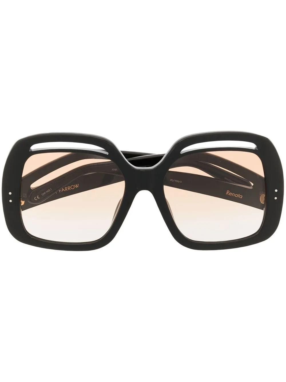 

Linda Farrow oversized-frame sunglasses - Black