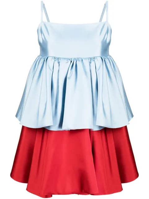 Macgraw Conversation tiered mini dress