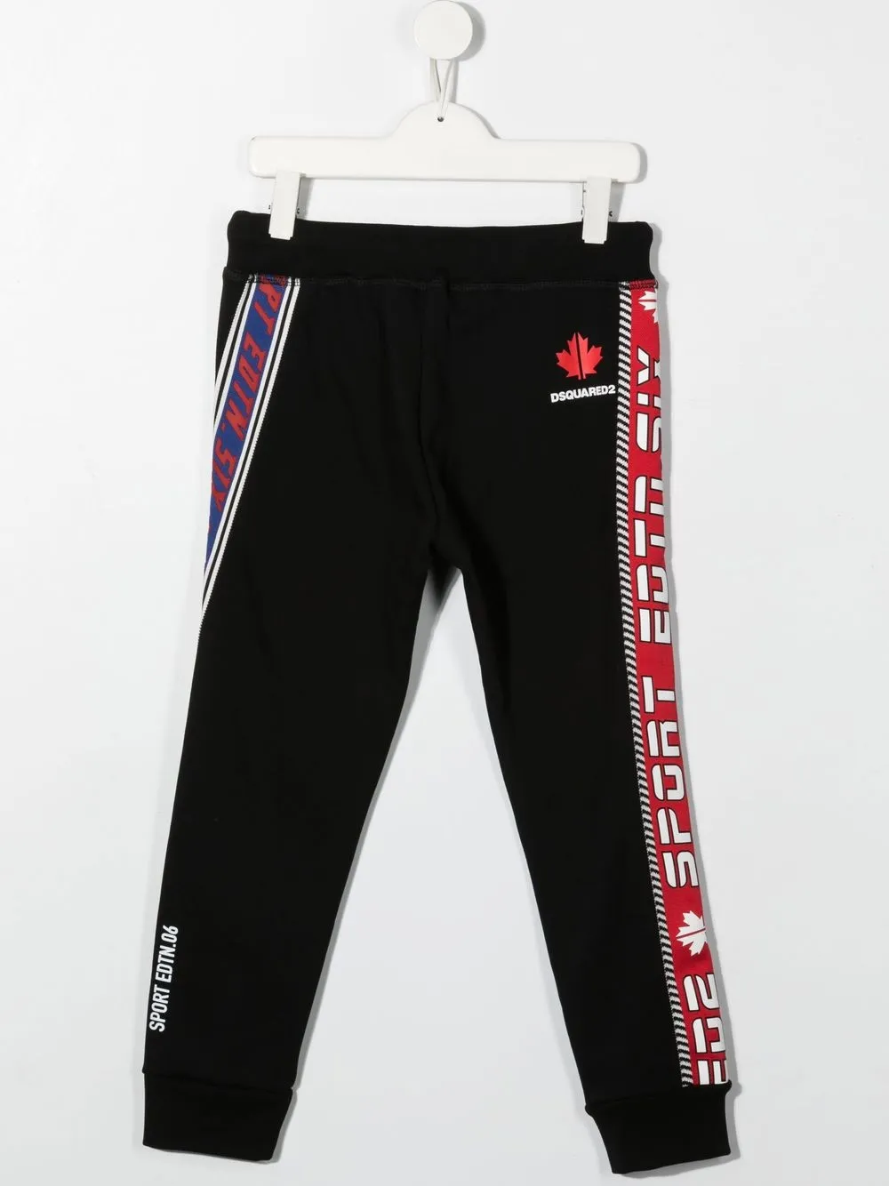 Dsquared2 Logo-print Track Pants In 黑色