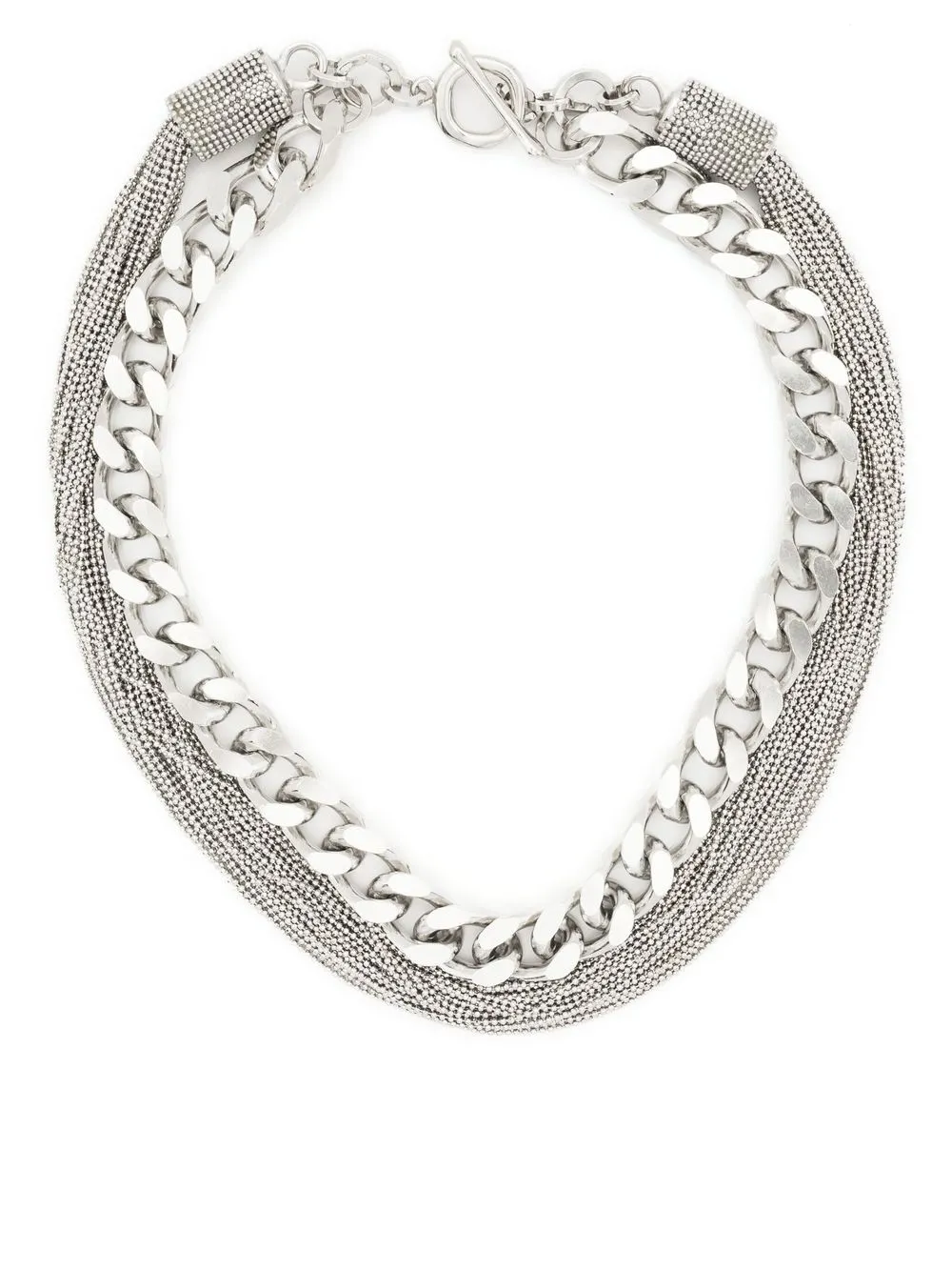 

Fabiana Filippi collar de cadena doble - Plateado