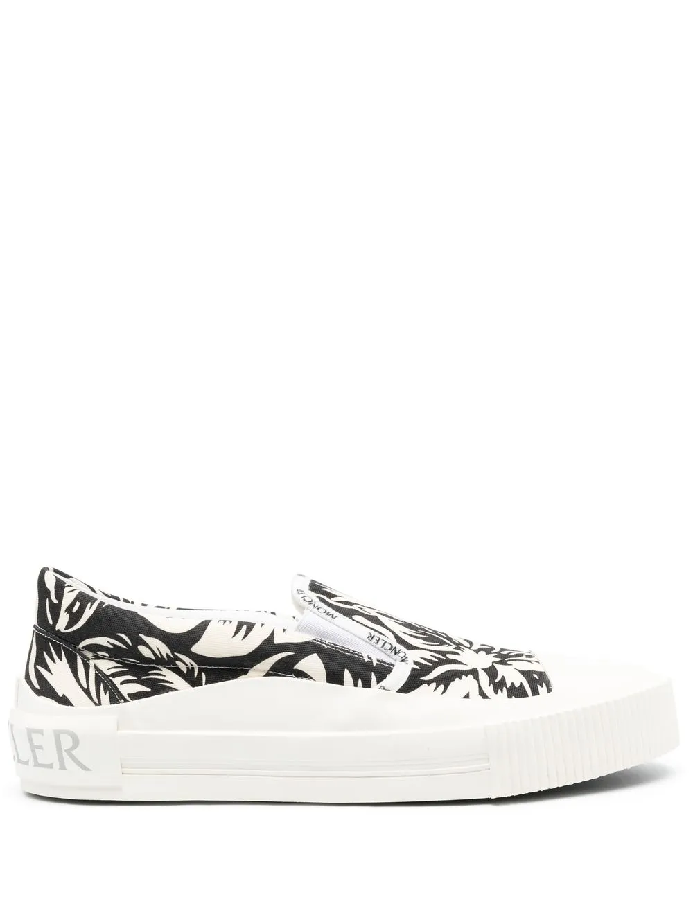 

Moncler tenis slip-on con logo - Blanco