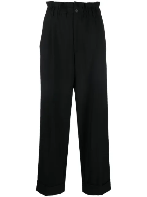 P.A.R.O.S.H. pantalones rectos con cintura paperbag 