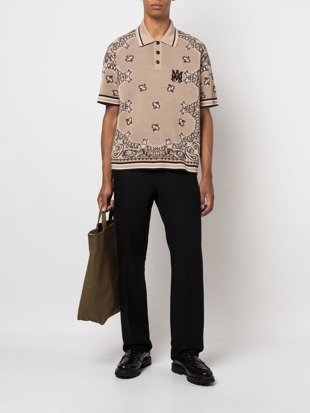 AMIRI jacquard-pattern Polo Shirt - Farfetch