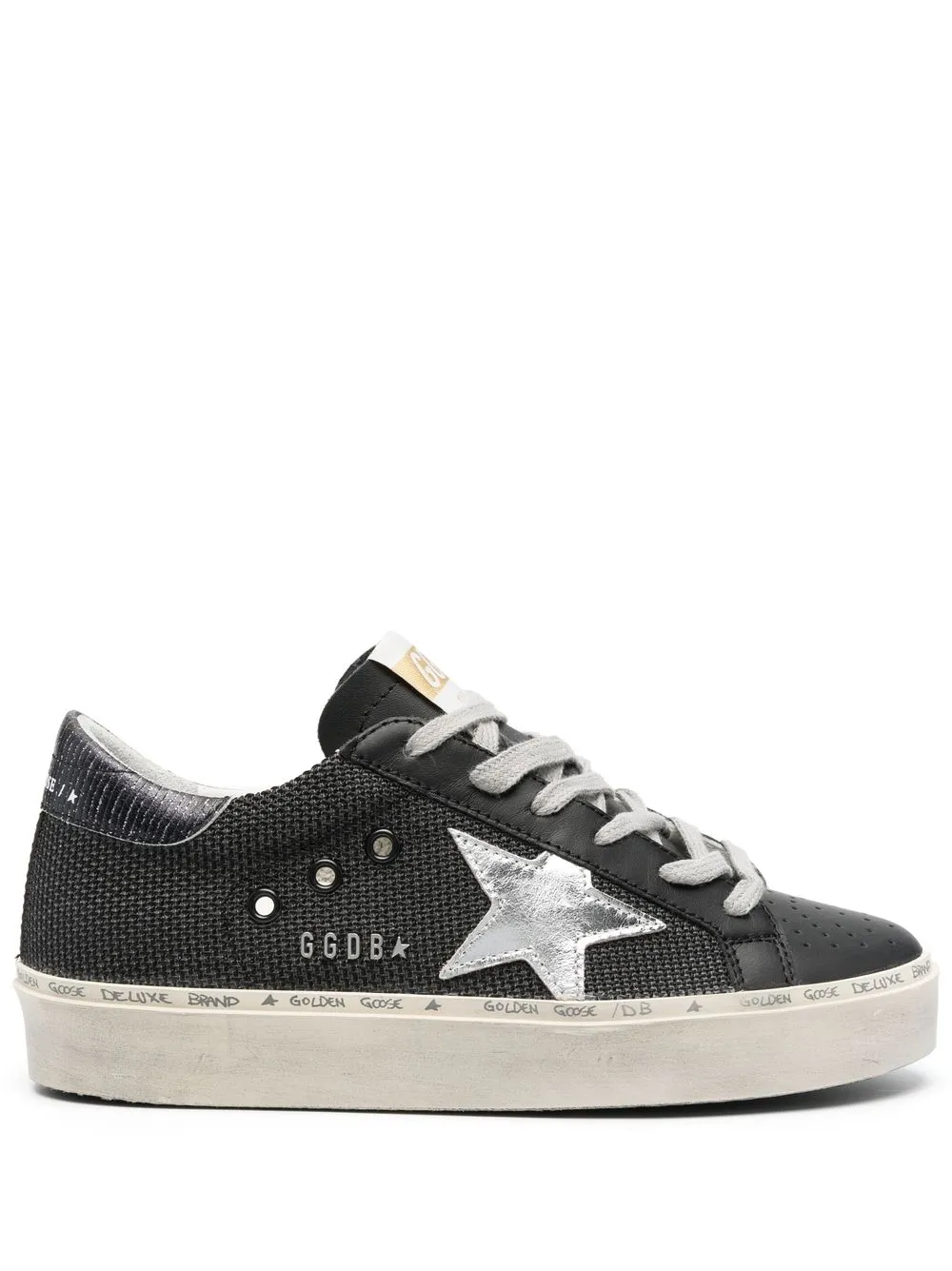 

Golden Goose tenis Hi Star texturizados - Negro