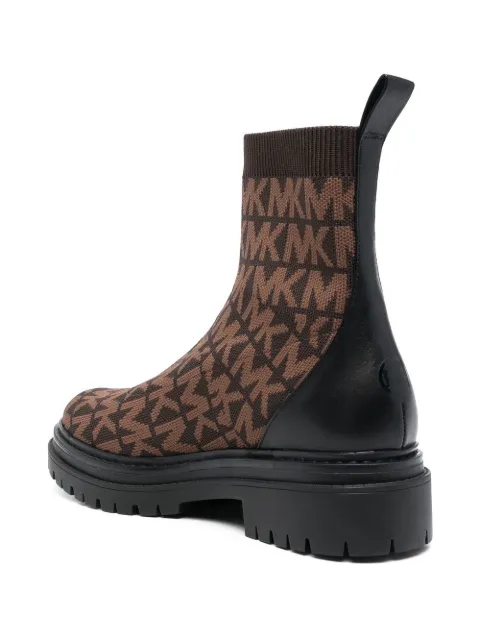 Michael Michael Kors Comet logo-knit ankle boots 40F2CMFE5Y - 2