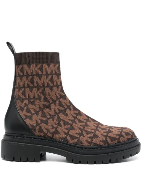 Michael Michael Kors Comet logo-knit ankle boots 40F2CMFE5Y - 0