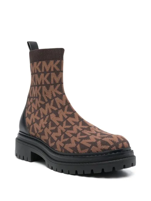 Michael Michael Kors Comet logo-knit ankle boots 40F2CMFE5Y - 1