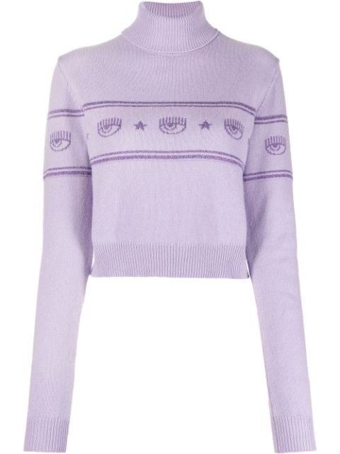 Chiara Ferragni graphic-intarsia jumper