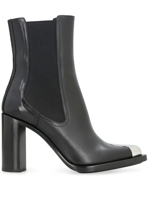 Bottines chelsea Punk 90 mm en cuir - Alexander McQueen - Modalova