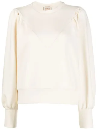 Scotch & Soda puff-sleeve crew-neck Sweatshirt - Farfetch