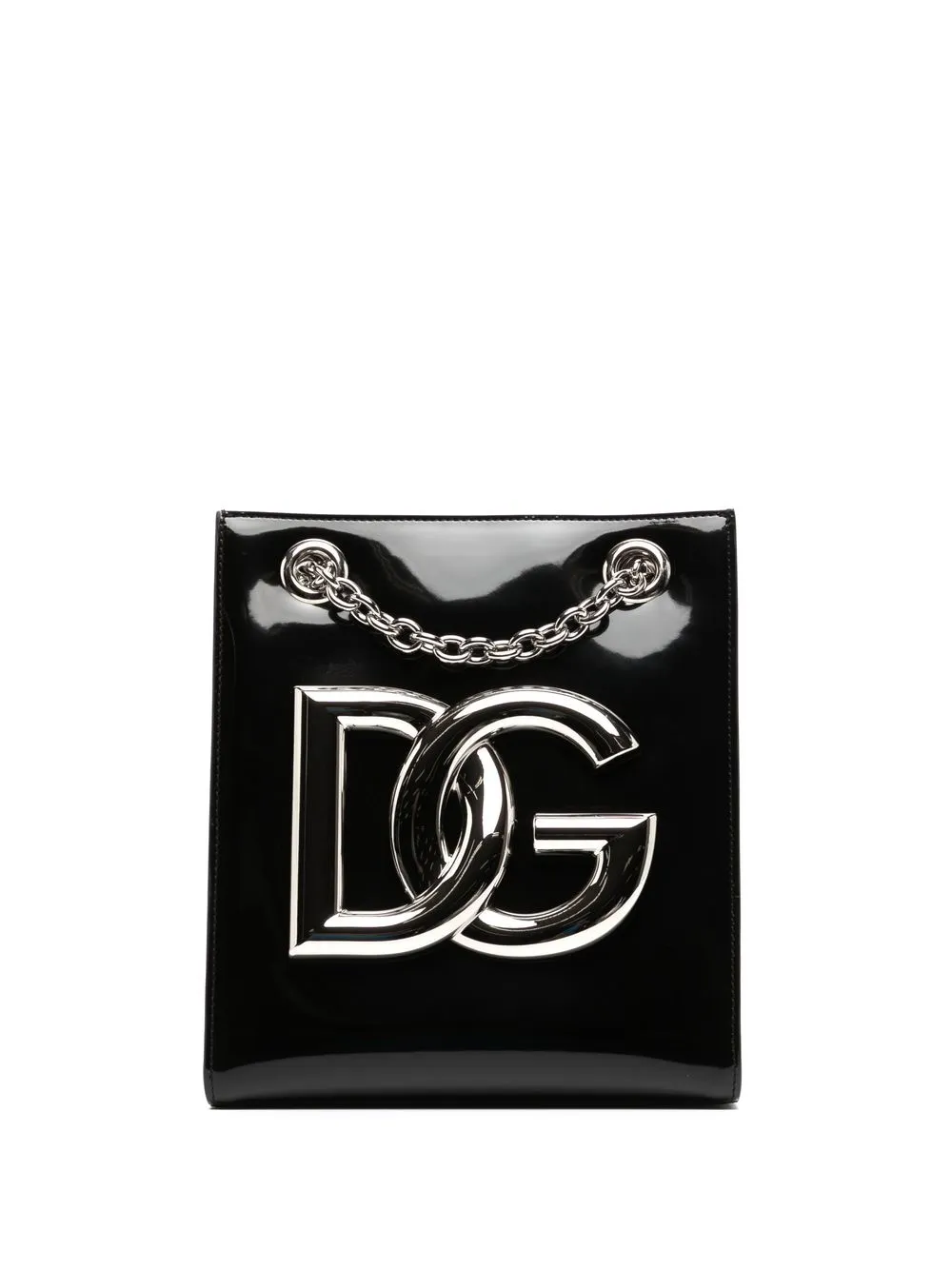 

Dolce & Gabbana bolsa de hombro con placa del logo - Negro