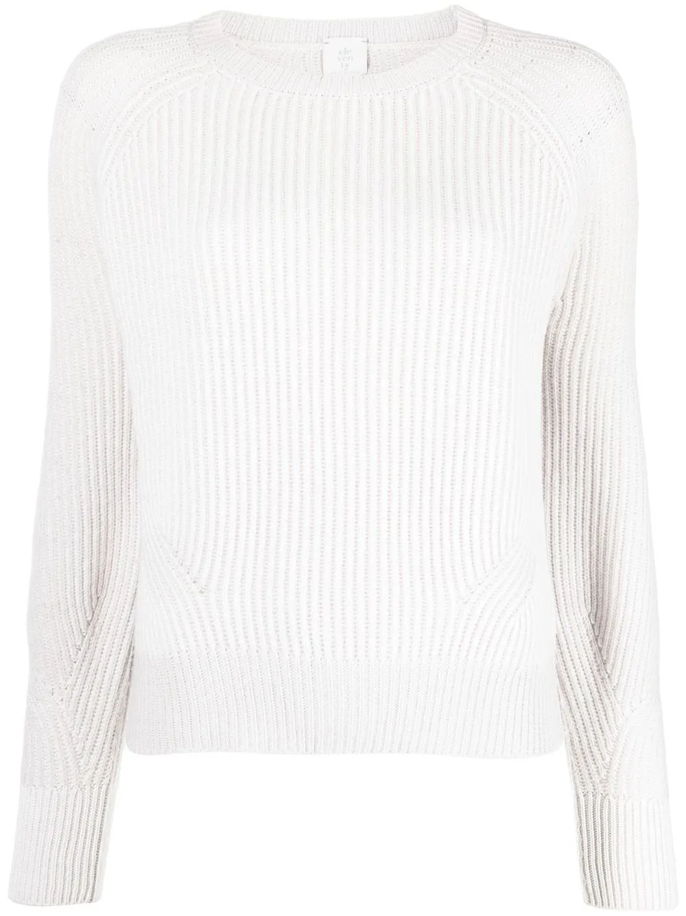 

Eleventy ribbed-knit crew-neck jumper - Grey