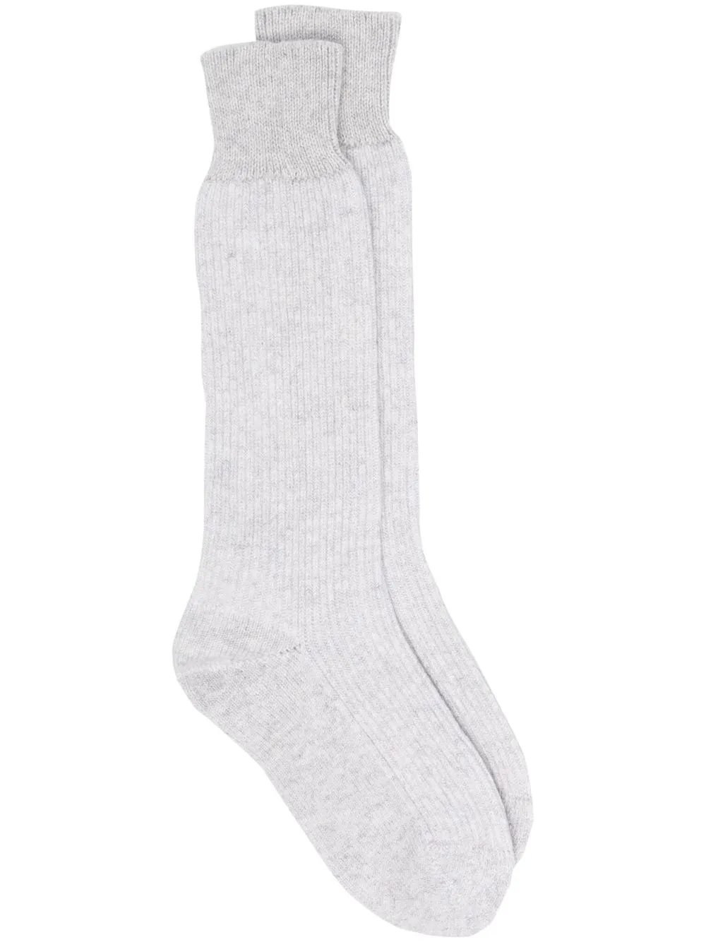 

Eleventy ribbed-knit cashmere socks - Grey