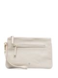 Eleventy logo-stamp leather clutch bag - Neutrals