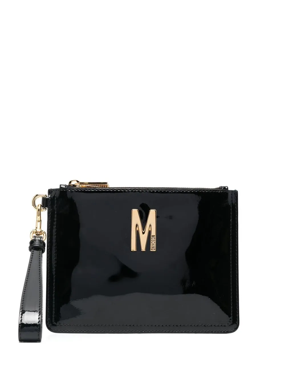 

Moschino bolsa de mano con letras del logo - Negro